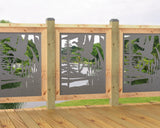 24"x30" - Crane Pond Fence/Gate Panel Insert - Madison Iron and Wood