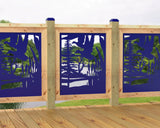 24"x30" - Crane Pond Fence/Gate Panel Insert - Madison Iron and Wood