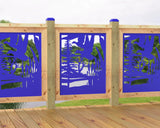 24"x30" - Crane Pond Fence/Gate Panel Insert - Madison Iron and Wood