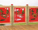 24"x30" - Crane Pond Fence/Gate Panel Insert - Madison Iron and Wood