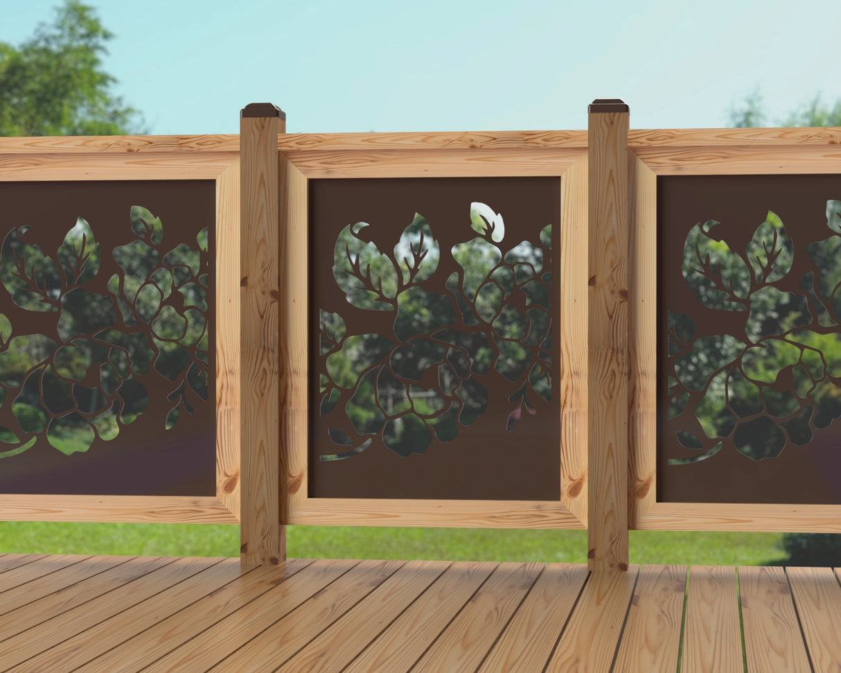 24"x30" - Floral Design Fence/Gate Panel Insert