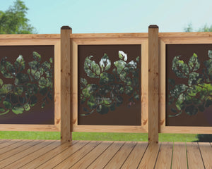24"x30" - Floral Design Fence/Gate Panel Insert