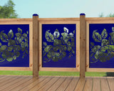 24"x30" - Floral Design Fence/Gate Panel Insert - Madison Iron and Wood