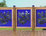 24"x30" - Floral Design Fence/Gate Panel Insert - Madison Iron and Wood