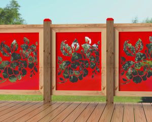 24"x30" - Floral Design Fence/Gate Panel Insert