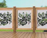 24"x30" - Floral Design Fence/Gate Panel Insert - Madison Iron and Wood