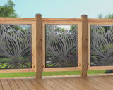 24"x30" - Garden Flower Fence/Gate Panel Insert - Madison Iron and Wood