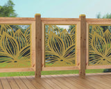 24"x30" - Garden Flower Fence/Gate Panel Insert - Madison Iron and Wood