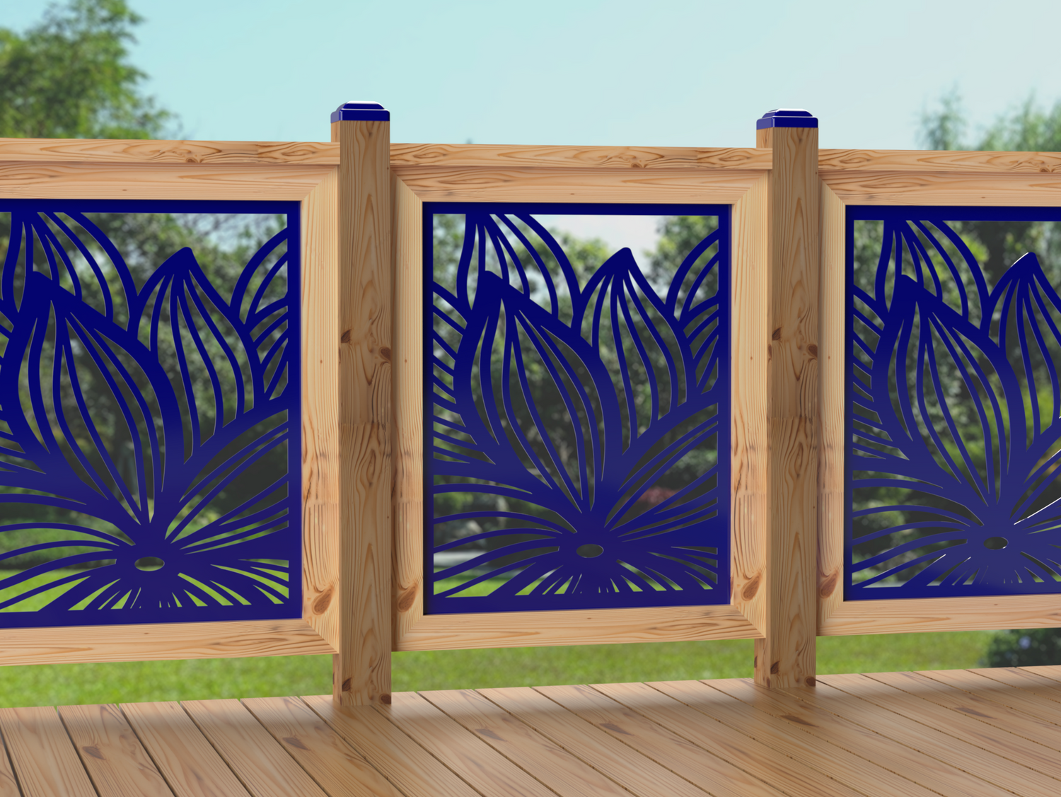 24"x30" - Garden Flower Fence/Gate Panel Insert - Madison Iron and Wood