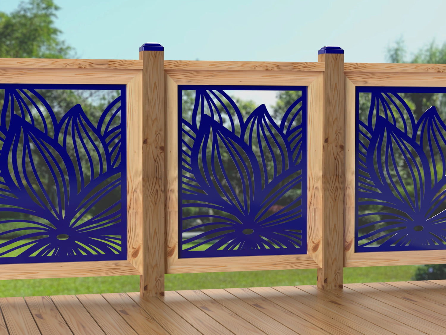 24"x30" - Garden Flower Fence/Gate Panel Insert - Madison Iron and Wood