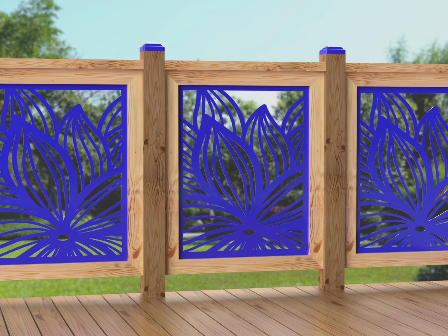 24"x30" - Garden Flower Fence/Gate Panel Insert - Madison Iron and Wood