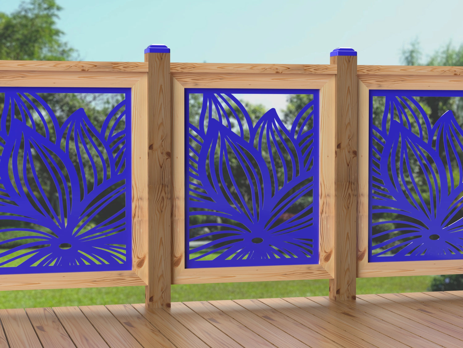 24"x30" - Garden Flower Fence/Gate Panel Insert - Madison Iron and Wood