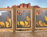 24"x30" - Horses Running Fence/Gate Panel Insert - Madison Iron and Wood