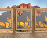 24"x30" - Horses Running Fence/Gate Panel Insert - Madison Iron and Wood