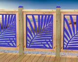 Palm Leaf Pattern Railing Panel Insert - Madison Iron and Wood