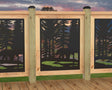 24"x30" - Bear Landscape Fence/Gate Panel Insert - Variation 4 - Madison Iron and Wood