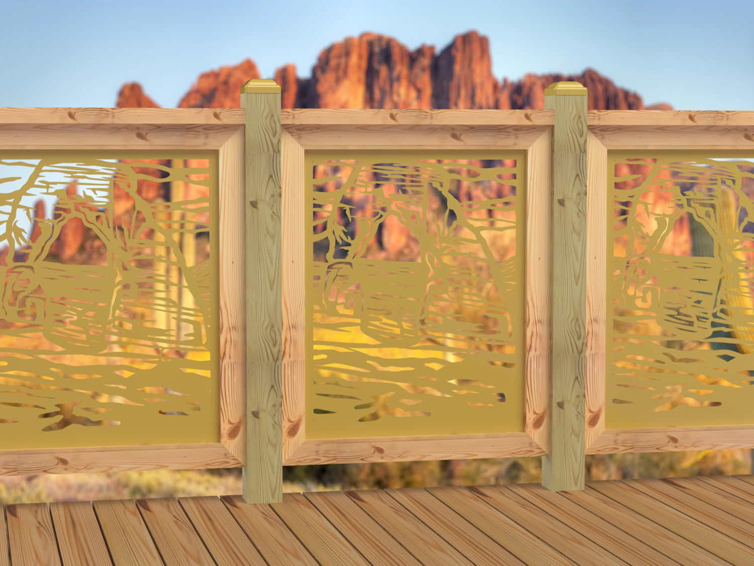 24"x30" - Arches National Park Fence/Gate Panel Insert - Madison Iron and Wood