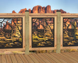 24"x30" - Arches National Park Fence/Gate Panel Insert - Madison Iron and Wood
