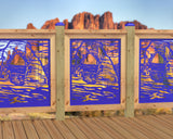 24"x30" - Arches National Park Fence/Gate Panel Insert - Madison Iron and Wood