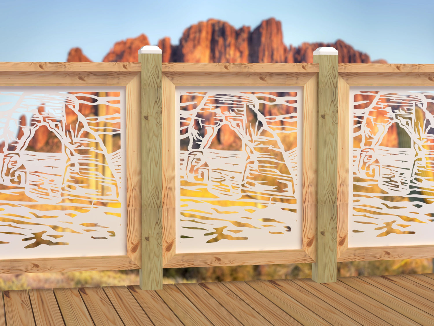 24"x30" - Arches National Park Fence/Gate Panel Insert - Madison Iron and Wood