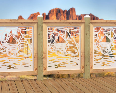 24"x30" - Arches National Park Fence/Gate Panel Insert - Madison Iron and Wood