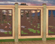 24"x30" - Bear Landscape Fence/Gate Panel Insert - Variation 2 - Madison Iron and Wood