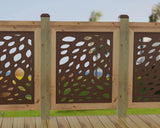 Botanica Wave Railing Panel Insert - Madison Iron and Wood