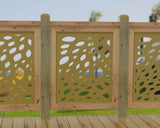 Botanica Wave Railing Panel Insert - Madison Iron and Wood