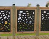 Botanica Wave Railing Panel Insert - Madison Iron and Wood