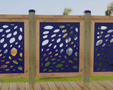 Botanica Wave Railing Panel Insert - Madison Iron and Wood