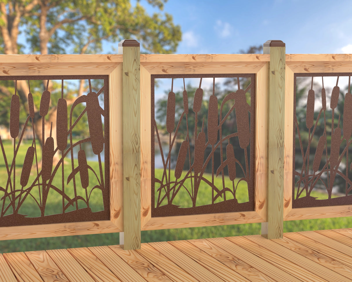 24"x30" - Cattails Fence/Gate Panel Insert