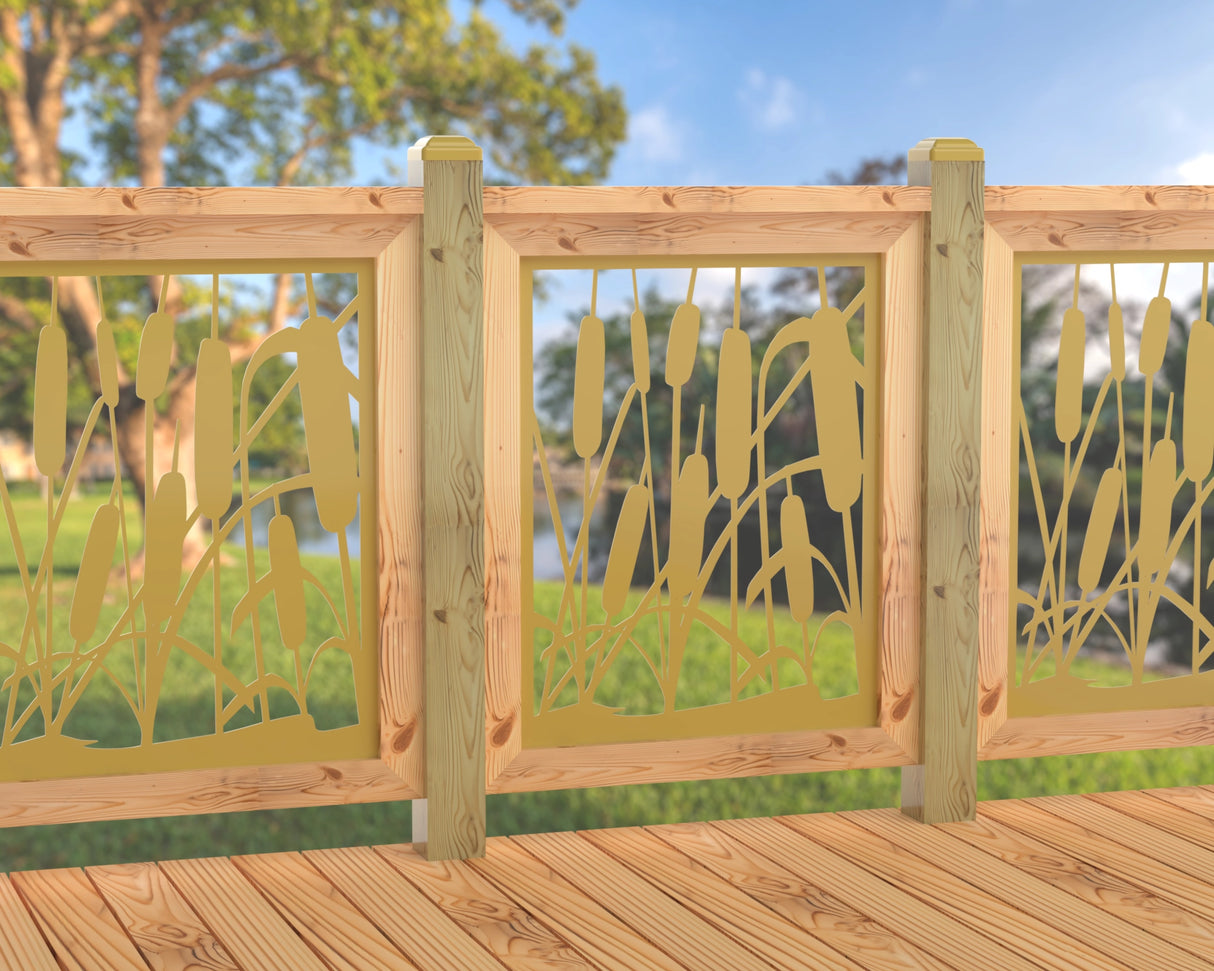 24"x30" - Cattails Fence/Gate Panel Insert