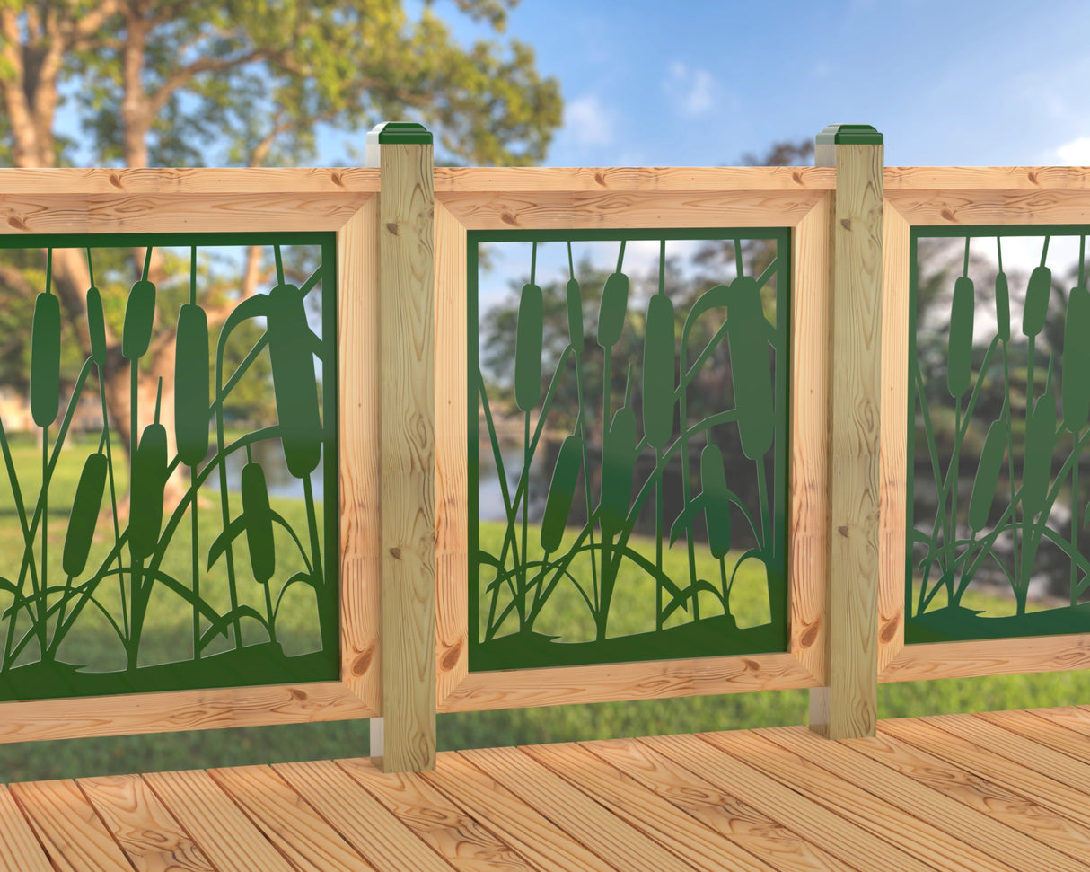 24"x30" - Cattails Fence/Gate Panel Insert