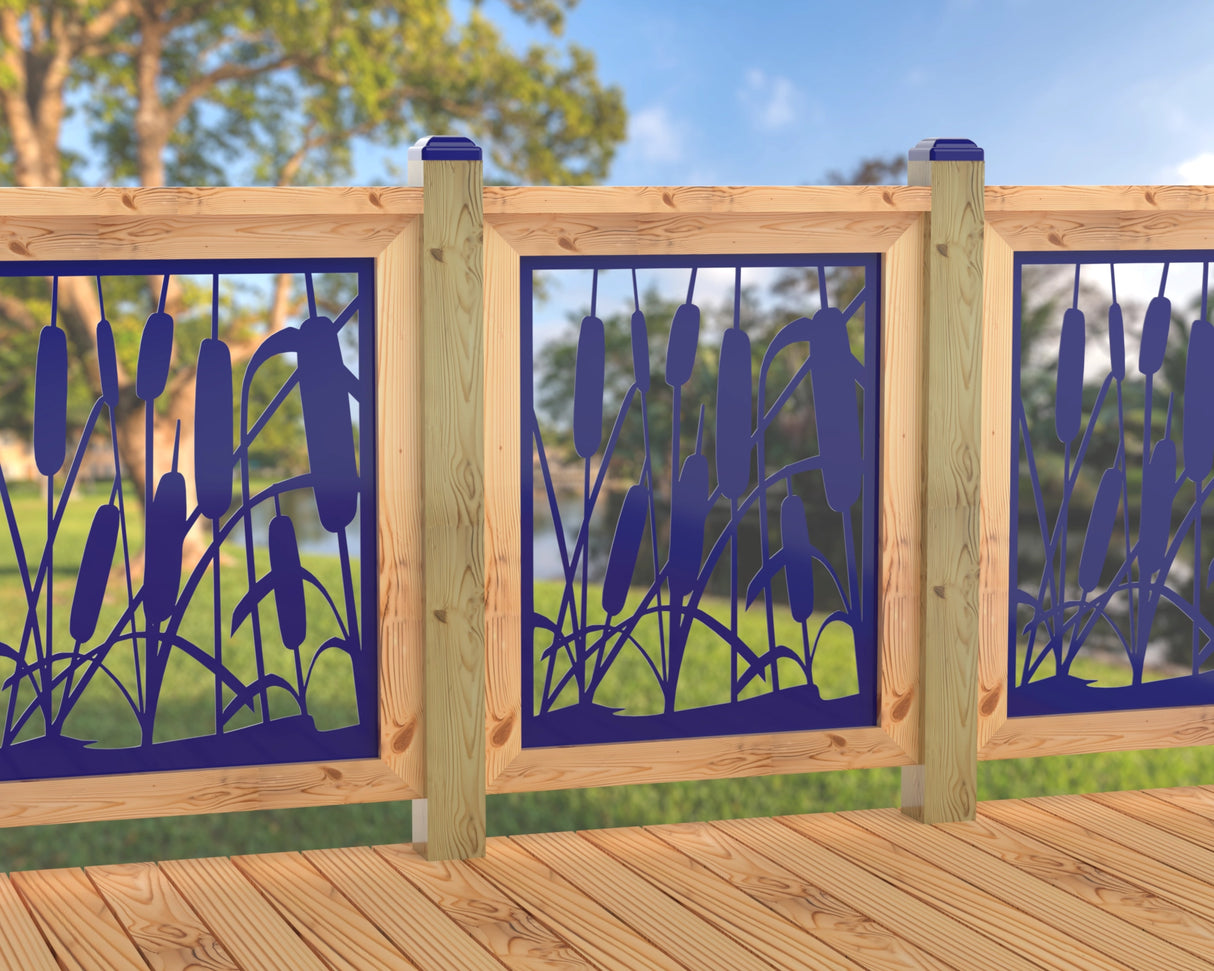 24"x30" - Cattails Fence/Gate Panel Insert