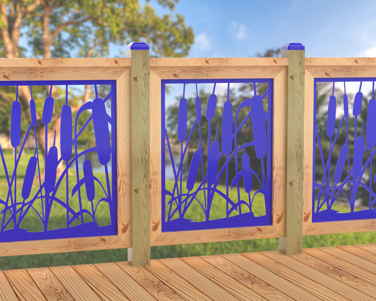24"x30" - Cattails Fence/Gate Panel Insert