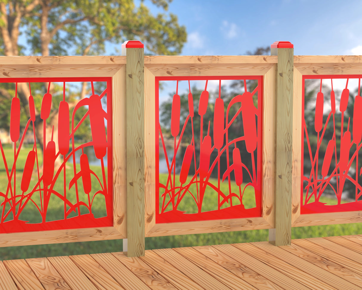 24"x30" - Cattails Fence/Gate Panel Insert