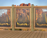 24"x30" - Devils Tower National Monument Fence/Gate Panel Insert - Madison Iron and Wood
