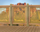 24"x30" - Devils Tower National Monument Fence/Gate Panel Insert - Madison Iron and Wood