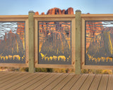 24"x30" - Devils Tower National Monument Fence/Gate Panel Insert - Madison Iron and Wood