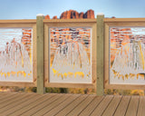 24"x30" - Devils Tower National Monument Fence/Gate Panel Insert - Madison Iron and Wood