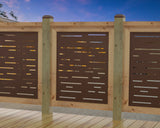 Digital Lines Design Railing Panel Insert - Madison Iron and Wood