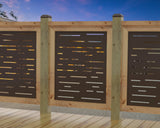 Digital Lines Design Railing Panel Insert - Madison Iron and Wood