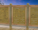 Digital Lines Design Railing Panel Insert - Madison Iron and Wood