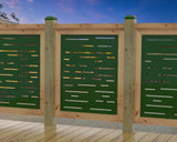 Digital Lines Design Railing Panel Insert - Madison Iron and Wood