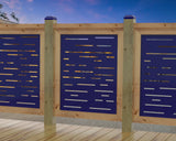 Digital Lines Design Railing Panel Insert - Madison Iron and Wood