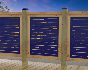 Digital Lines Design Railing Panel Insert
