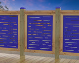 Digital Lines Design Railing Panel Insert - Madison Iron and Wood