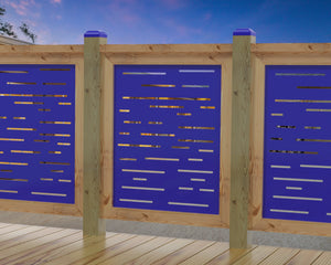 Digital Lines Design Railing Panel Insert