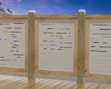 Digital Lines Design Railing Panel Insert - Madison Iron and Wood