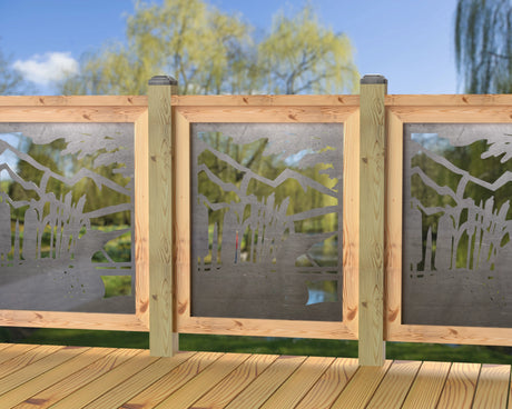 24"x30" - Duck Pond Fence/Gate Panel Insert - Madison Iron and Wood